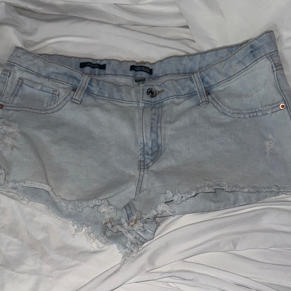 Wild Fable Light Wash Distressed Jean Shorts